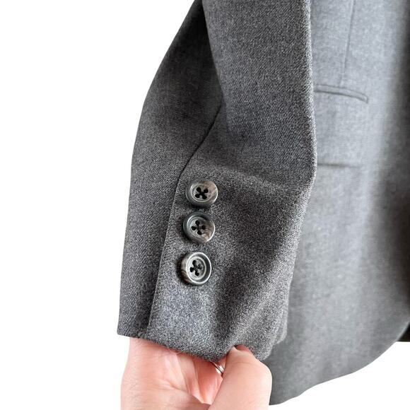 Lord & Taylor Vintage 1950s Gray Flannel Suit Jacket 100% Pure Wool, Size 38R - Picture 7 of 9